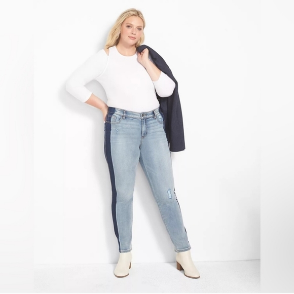 Lane Bryant Denim - Two tone jeans